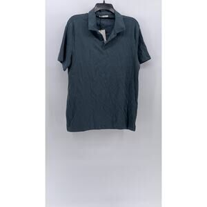 ZARA Men's Solid Short Sleeve Regular-Fit Pullover Polo Shirt SZ M